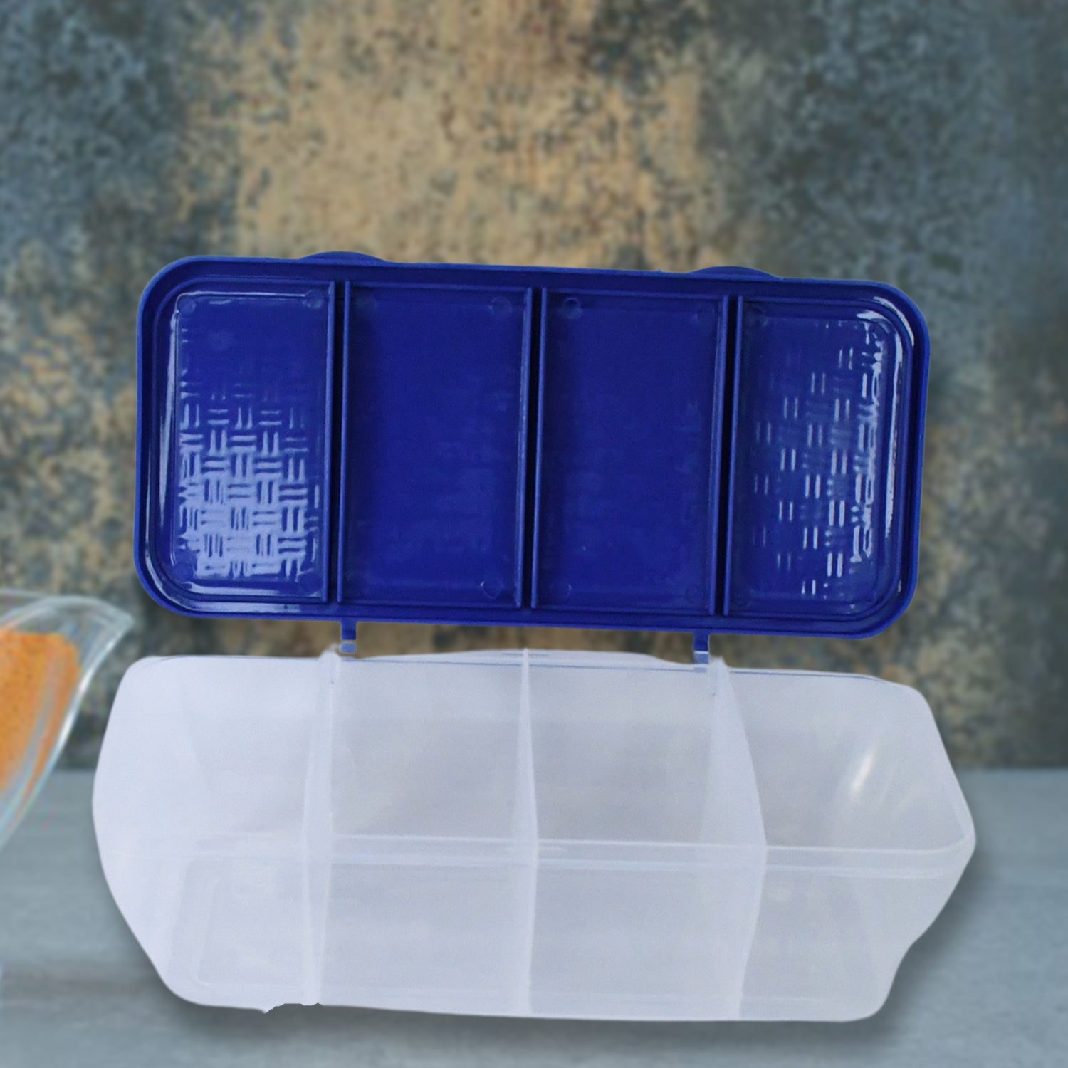 Kitchen Multipurpose Air-tight 4 Sections Storage Containers / Masala Box (1 Set) Kitchen Multipurpose Air-tight 4 Sections Storage Containers / Masala Box (1 Set)